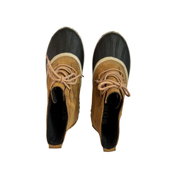 Sorel Out ’N About Waterproof Duck Boots W 8 | Lace Up Rain Snow Booties - Picture 5 of 7